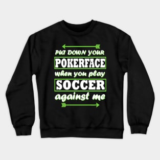 soccer girls team goal club women Crewneck Sweatshirt